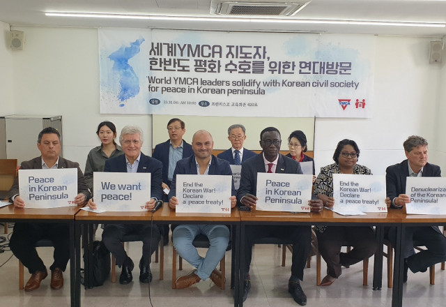 세계YMCA 리더 한국 방문 특별 기자회견 - 세계YMCA 지도자,  한반도 평화 수호를 위한 연대방문