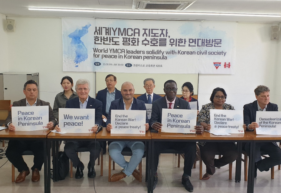 세계YMCA 리더 한국 방문 특별 기자회견 - 세계YMCA 지도자,  한반도 평화 수호를 위한 연대방문
